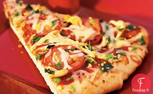 Pizza au Poulet au Gingembre