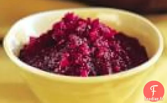 Relish De Canneberge Au Gingembre