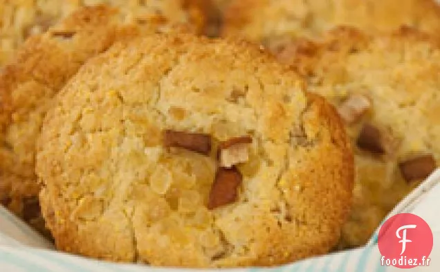 Muffins De Maïs À La Poire Et Au Gingembre Confit