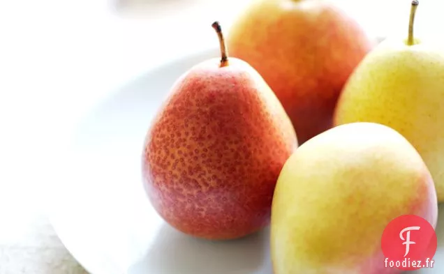 Poires Cuites Au Four À La Citronnelle, Au Gingembre Et À La Vanille