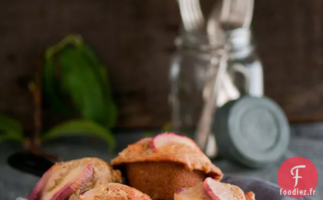 Recette de Muffins au Gingembre et à la Pêche Blanche
