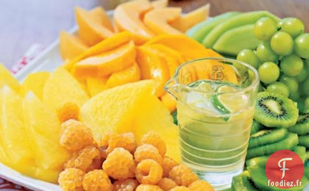 Salade de Fruits Composée au Sirop de Gingembre et de Citron Vert