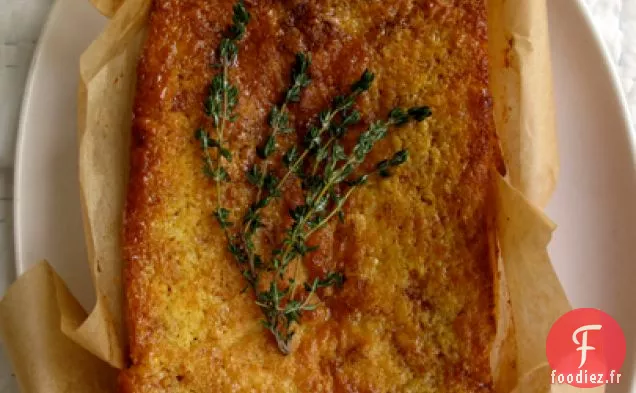 Gâteau Au Yaourt Au Citron Avec Sirop De Gingembre Et De thym