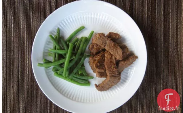 Steak À La Sauce Au Gingembre Et Aux Arachides