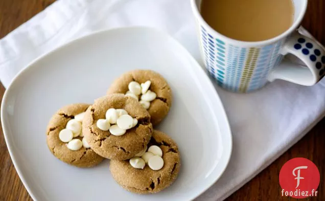 Gouttes de Gingembre Au Chocolat Blanc