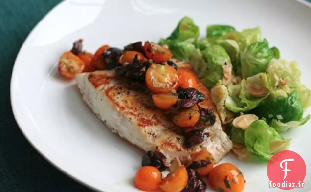 Poisson Sauté Épicé Aux Olives Et Tomates Cerises