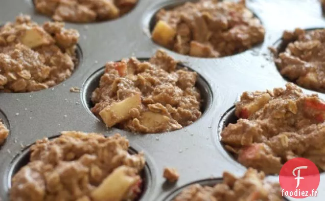 Muffins aux Pommes et à l'Avoine