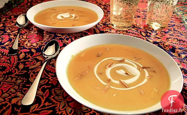 Soupe Crémeuse De Courge Musquée Au Gingembre