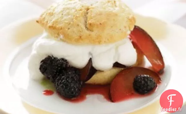 Sablés À La Mûre Et Aux Prunes Noires