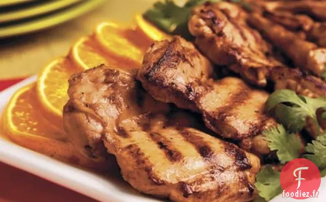 Cuisses De Poulet Grillées Orange-Gingembre