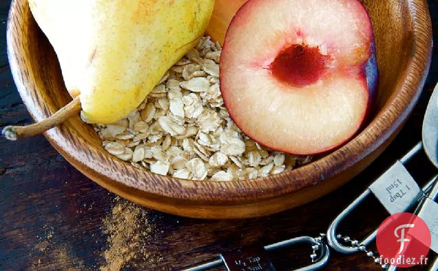 Smoothie À L'Avoine, À La Pêche Et À La Poire