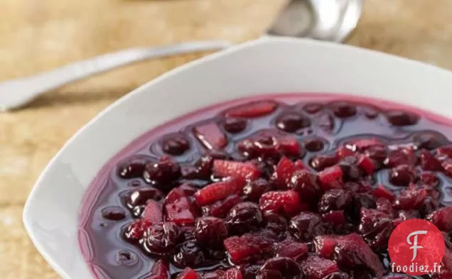 Chutney Aux Canneberges, Aux Pommes Et Au Gingembre