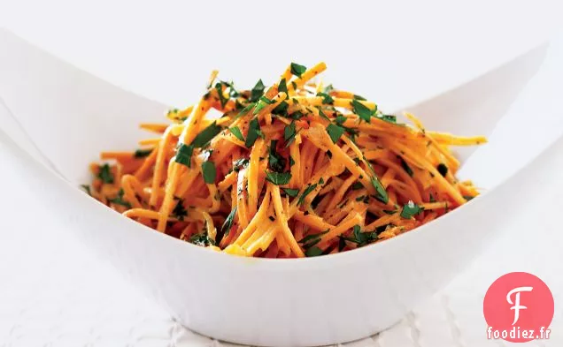 Salade de Carottes Marinées au Gingembre et à l'Huile de Sésame