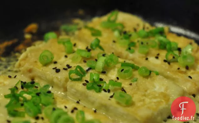 Steak De Tofu Au Miso Et Gingembre