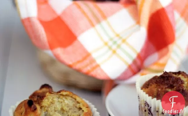 Muffins aux Poires et au Gingembre