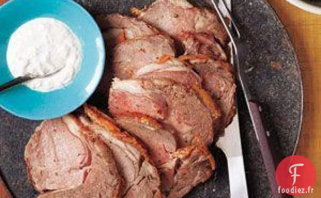 Rôti De Bœuf Poivré À La Sauce Au Raifort Recette