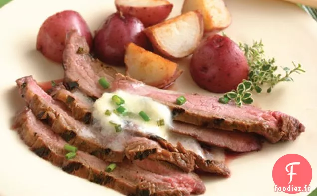 Steak De Flanc Au Beurre De Raifort