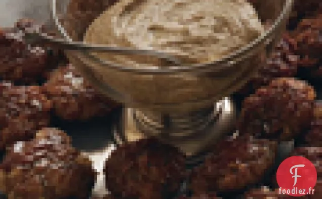 Bouchées de Bratwurst Maison à la Bière et à la Moutarde au Raifort