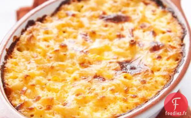 Macaroni au Raifort et au Fromage Cheddar au four