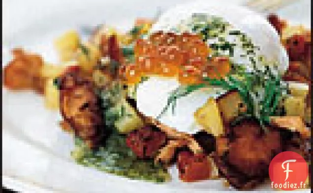 Hachis de Saumon Fumé à la Vinaigrette à l'Aneth