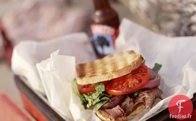 Sandwichs au Steak au Rhum et au Poivre