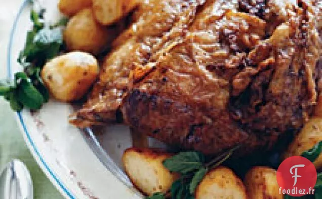 Rôti De Côtes Levées Avec Pommes De Terre Rôties