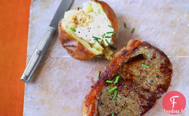 Steak de Surlonge et Pommes de Terre au Four