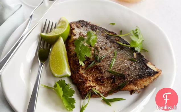 Pompano Mariné à la Citronnelle avec Trempette