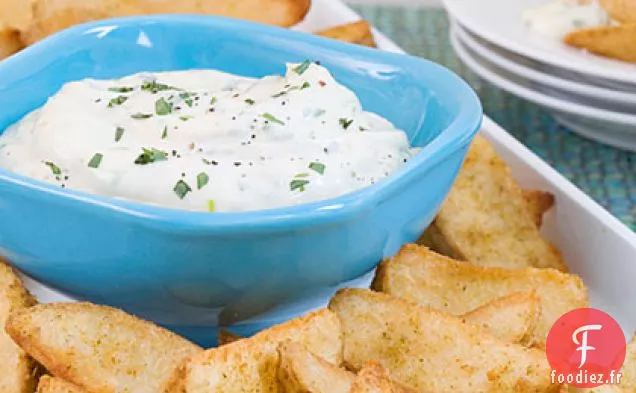 Quartiers De Pommes De Terre Rôtis À La Mayonnaise À L'Estragon