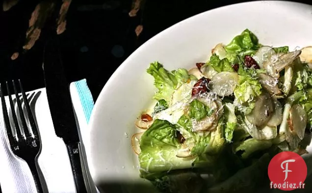 Salade D'Escarole Et De Sunchoke Au Citron Confit Et À L'Alm Fumée
