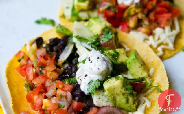 Raisin Rouge, Haricot Noir, Coriandre, Tacos Jicama