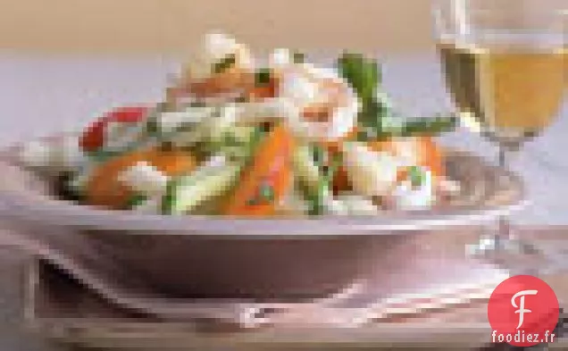 Salade De Crevettes, Jícama Et Abricot