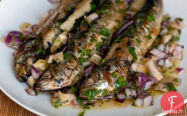 Dîner ce soir: Sardines avec Salsa au Citron et à la Menthe