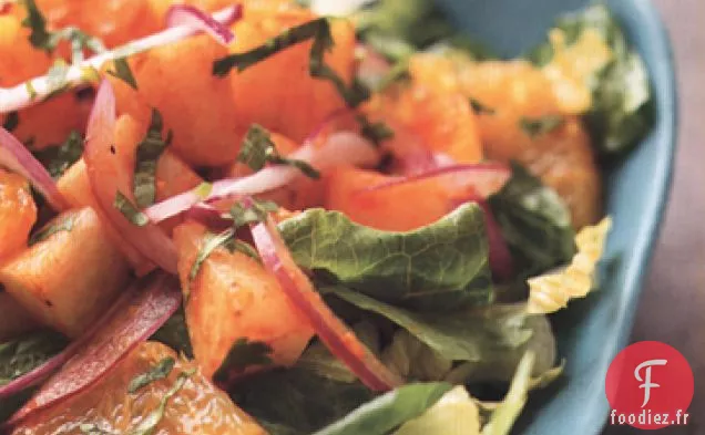 Salade De Jicama Au Chili Rouge À L'Orange Et À L'Ananas