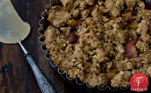 Recette Croustillante Aux Prunes Et Aux Pêches