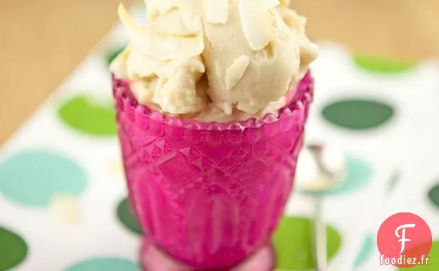 Crème Glacée à la Vanille et à la Noix De Coco Sans Produits Laitiers et Sans Œufs