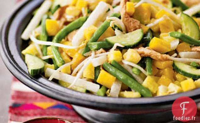 Salade Lumineuse de Fruits et Légumes (Rojak)