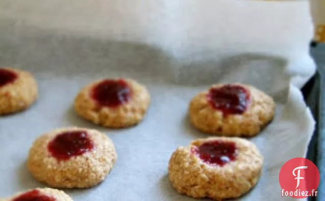 Biscuits à la confiture sans Empreinte de Pouce sans Sucre
