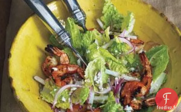 Salade César aux Crevettes Grillées Mexicaines