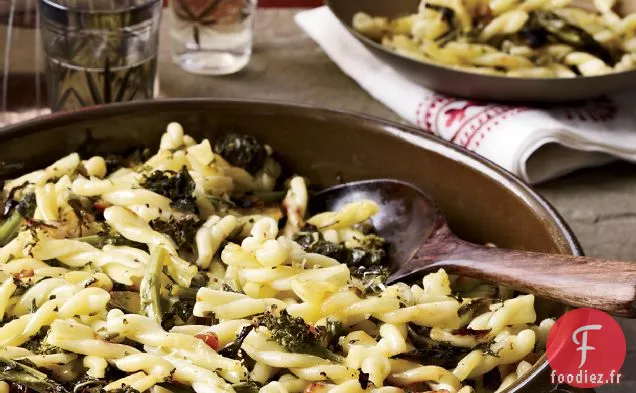 Pâtes au Rabe de Brocoli Étouffé et Olives