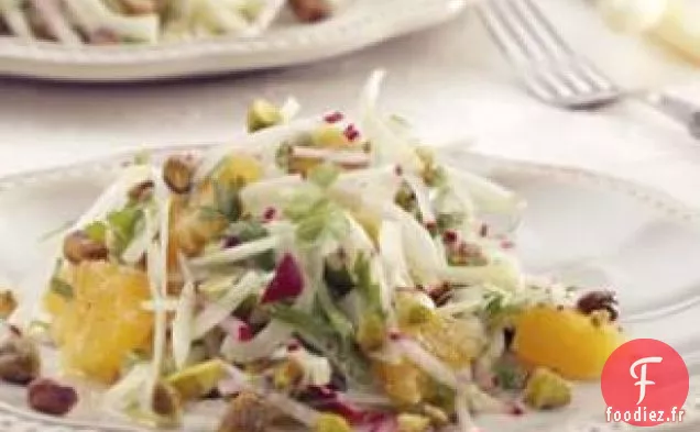 Salade De Fenouil Et D'Orange Aux Pistaches Grillées