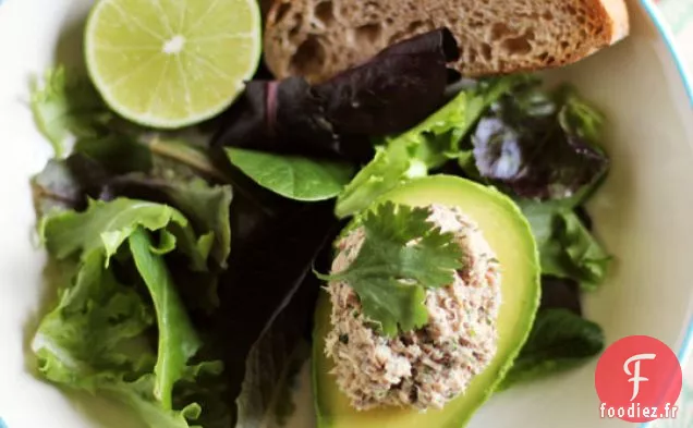 Salade De Sardines À La Coriandre Et Au citron Vert En Moitiés D'Avocat Recettes De Th