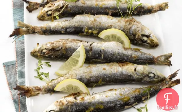 Sardines grillées à la Méditerranéenne