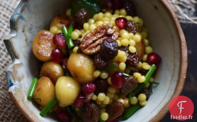 Salade De Panais Glacé À L'Érable Et Couscous Israélien