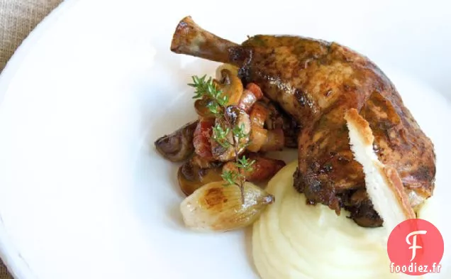 Coq-au-vin À La Crème De Panais