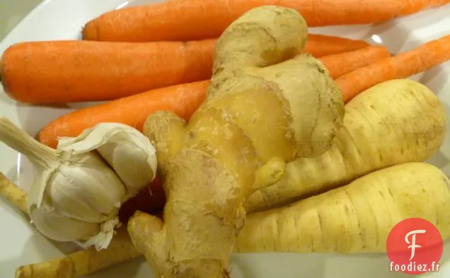 Soupe Râpée De Carottes Et De Panais Au Curry
