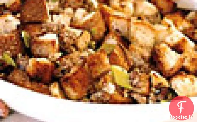 Farce aux Pommes, Saucisses et Panais à la Sauge Fraîche