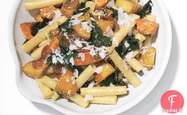 Ziti Aux Légumes-Racines Rôtis À La Poêle