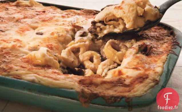 Gratin De Tortellini Aux Champignons Et Panais