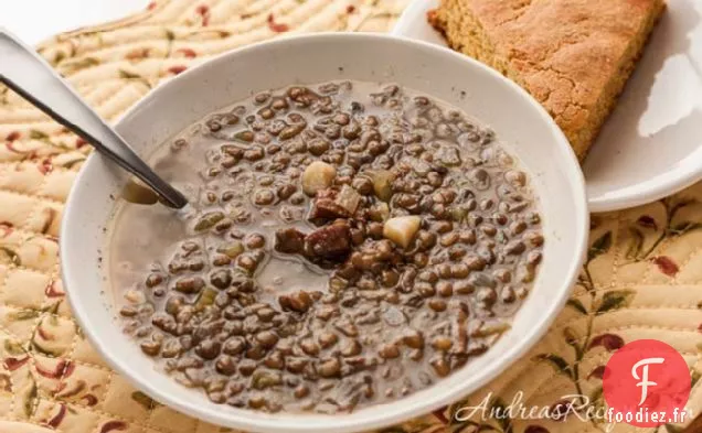 Soupe Au Jambon Et Aux Lentilles